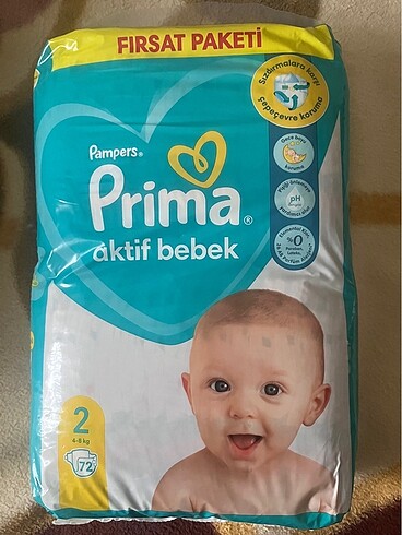 Prima Bebek Bezi 2 No 72x3 Paket 216 Adet