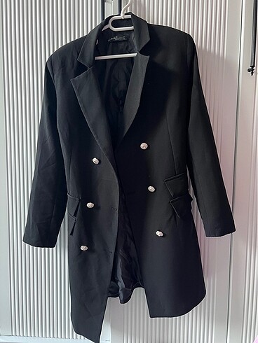l Beden Siyah blazer ceket