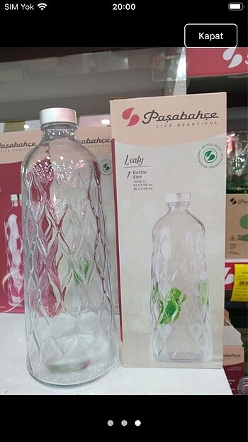 Leafy şişe