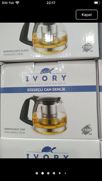 Süzgeçli demlik