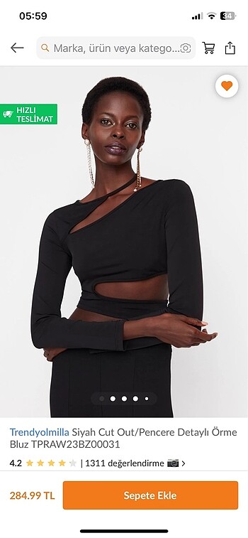milla siyah crop