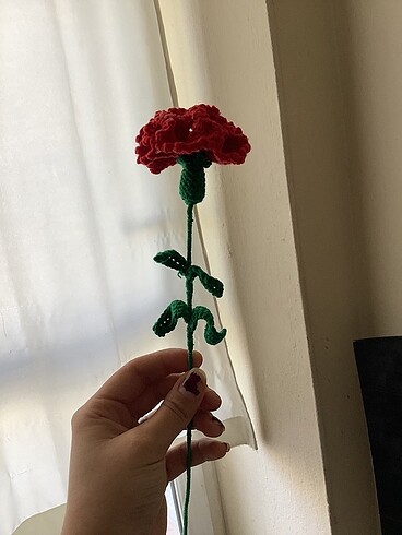 Amigurumi karanfil çiçeği (el örgü)