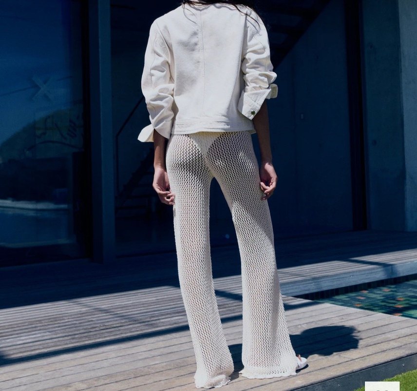 Mango kroşe flare - Görsel 3