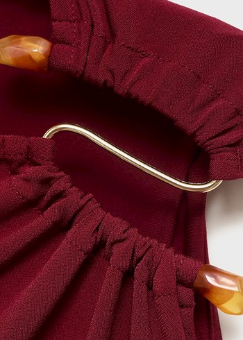 Mango Mücevher detaylı drape elbise - Görsel 5