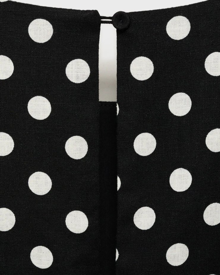 Mango puantiyeli kemerli tulum - Görsel 4