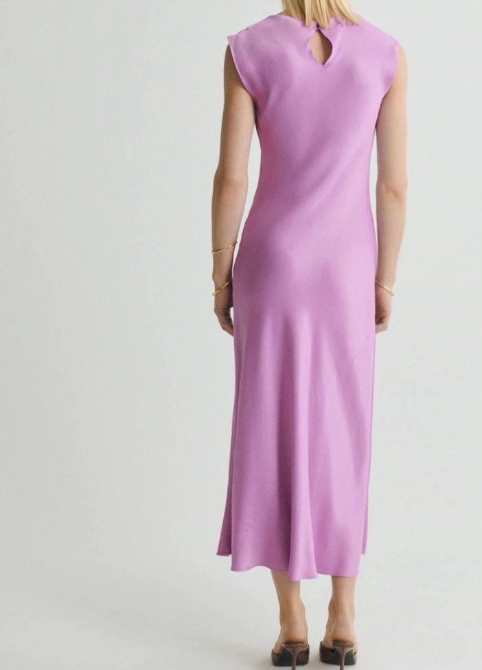 Mango midi boy saten elbise - Görsel 3