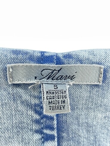 s Beden çeşitli Renk Mavi Jeans Kısa Salopet %70 İndirimli.