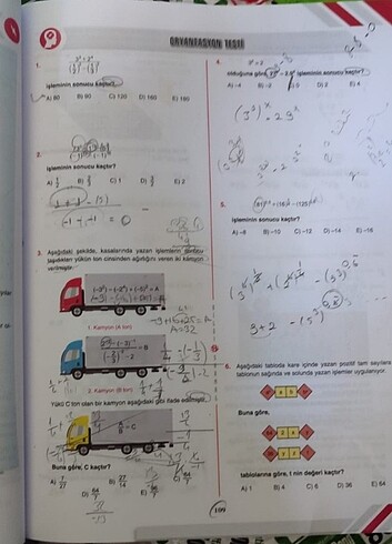  Beden Renk Tyt matematik soru bankası 