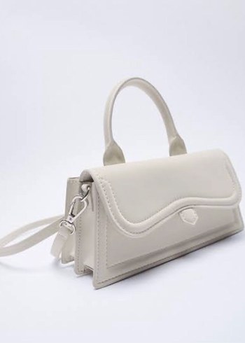 Zara Minimalist Açık Mavi Kadın Clutch Çanta