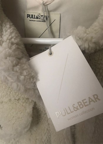 m Beden beyaz Renk Beyaz Peluş Turtleneck Kadın Ceket