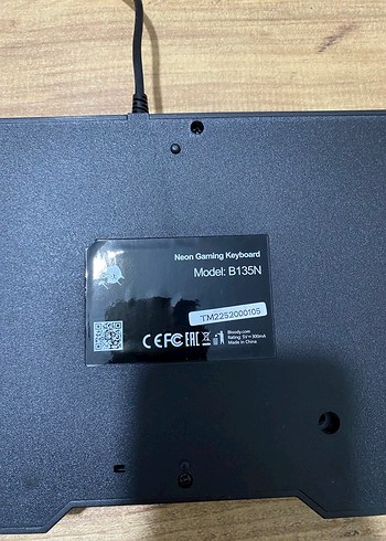 Kablolu Siyah oyuncu klavye - Görsel 2