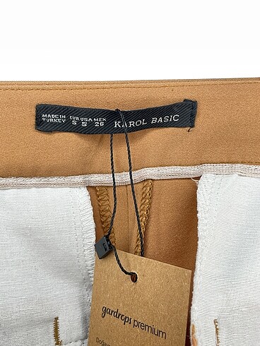 s Beden camel Renk Diğer Kumaş Pantolon %70 İndirimli.