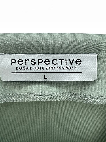 l Beden yeşil Renk Perspective Sweatshirt %70 İndirimli.