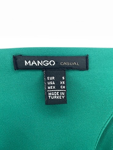 s Beden yeşil Renk Mango Kısa Elbise %70 İndirimli.