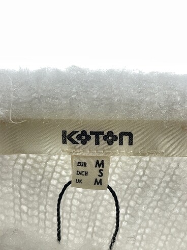m Beden beyaz Renk Koton Kazak / Triko %70 İndirimli.