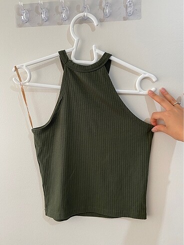 Defacto Halter yaka crop