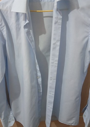 Kiğılı Mavi  uzun kollu erkek gömlek - Görsel 3