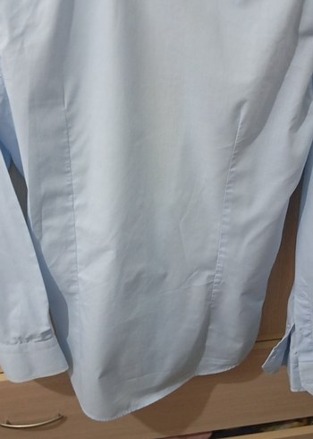 Kiğılı Mavi  uzun kollu erkek gömlek - Görsel 7