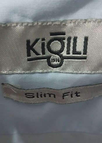 Kiğılı Mavi  uzun kollu erkek gömlek - Görsel 2