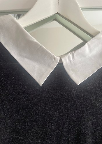 Gri Pamuklu Örgü Uzun Kollu Kadın Kazak - Görsel 2