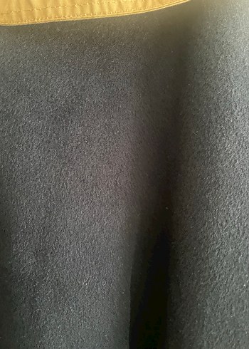 Düğmeli Kahverengi Kısa Kadın ceket keten yün - Görsel 5