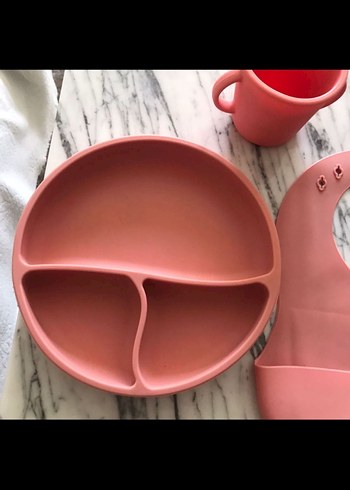 Pastel Pembe Bebek Tabak, Çatal, Bıçak ve Önlük Seti - Görsel 5