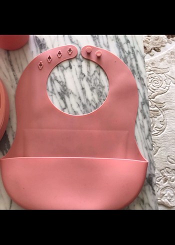 Pastel Pembe Bebek Tabak, Çatal, Bıçak ve Önlük Seti - Görsel 6