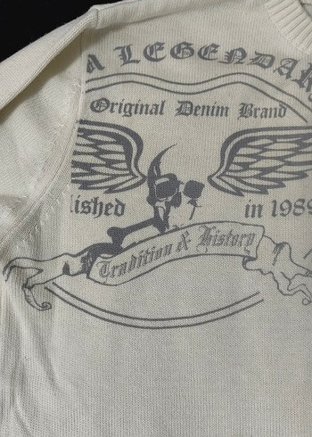 Affliction skull knit sweater - Görsel 2