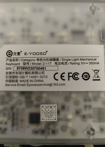 %60 E-yooso Z-11T klavye - Görsel 4