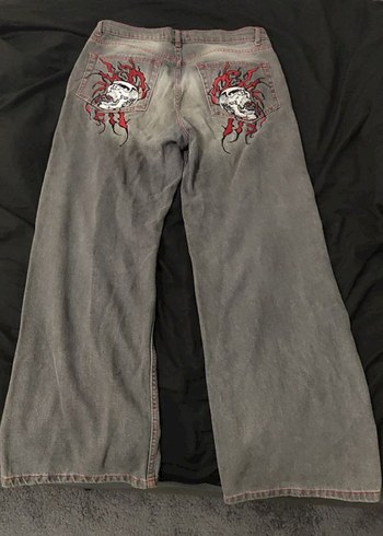 Afllliction type skull baggy pantolon - Görsel 2