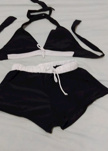 Siyah Mini Strappy Bikini Takımı