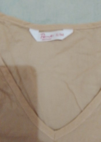 Penti Bej Bohem Mini Elbise Fırfırlı