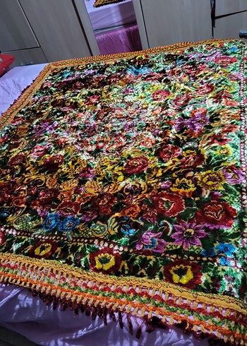 antika bohem Çok Renkli Desenli Halı - Görsel 3