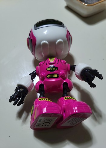 Pembe Renkli Robot Figür Oyuncak robot - Görsel 4