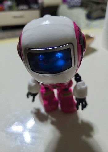 Pembe Renkli Robot Figür Oyuncak robot - Görsel 6