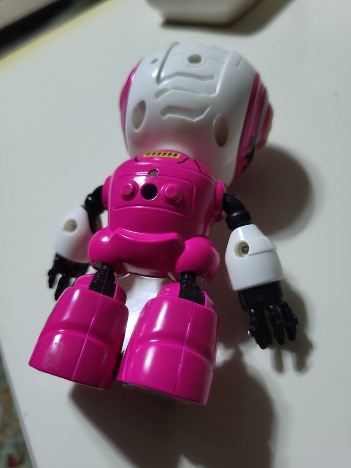 Pembe Renkli Robot Figür Oyuncak robot - Görsel 3