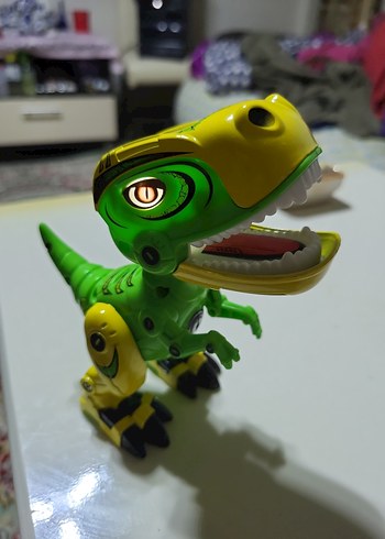 Sarı-Yeşil Renkli Dinozor Aksiyon Figürü - Görsel 3