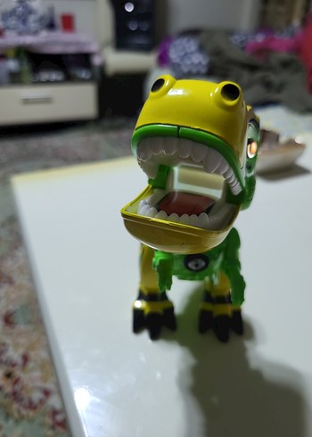 Sarı-Yeşil Renkli Dinozor Aksiyon Figürü - Görsel 4