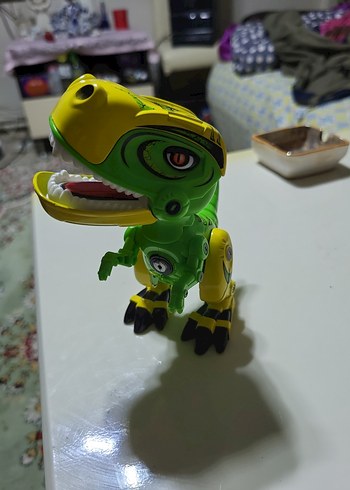 Sarı-Yeşil Renkli Dinozor Aksiyon Figürü - Görsel 5