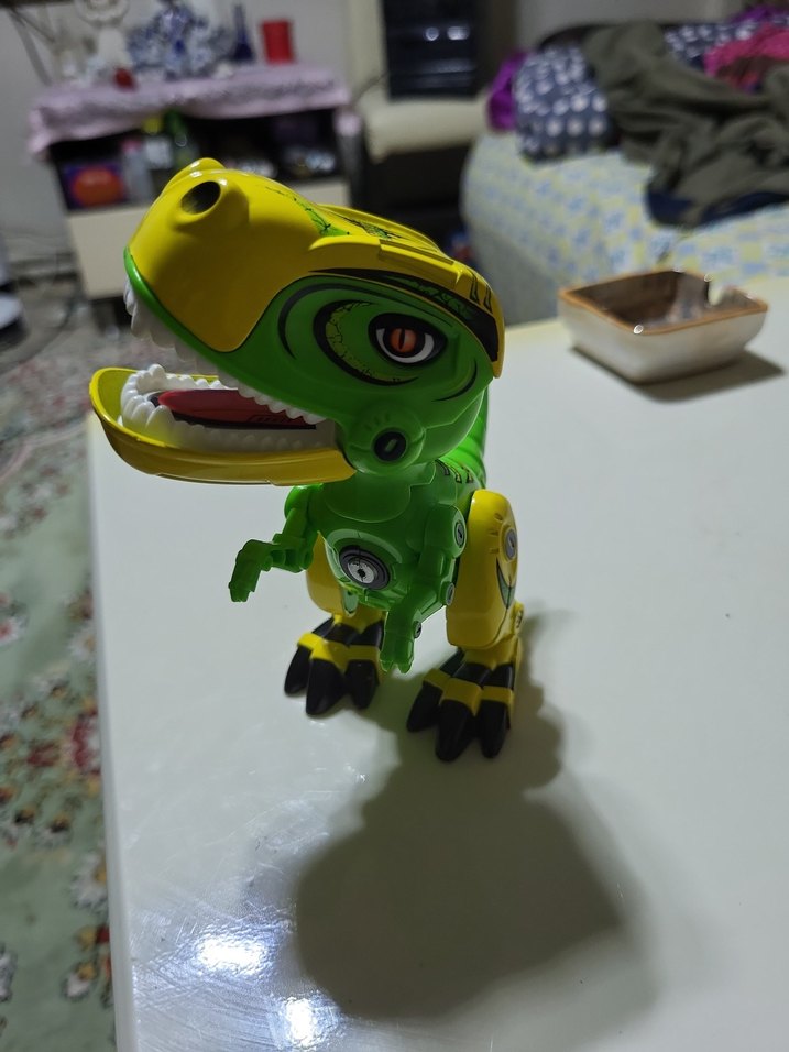 Sarı-Yeşil Renkli Dinozor Aksiyon Figürü - Görsel 5