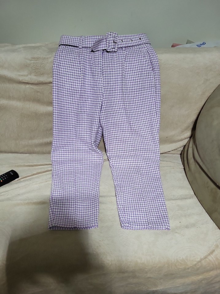 kazayağı desenli kışlık pantolon - Görsel 4