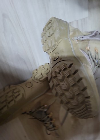 Bej Süet Kamuflaj Desenli Bağcıklı Erkek Bot - Görsel 4