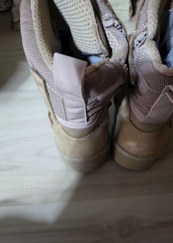 Bej Süet Kamuflaj Desenli Bağcıklı Erkek Bot - Görsel 7