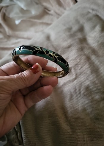 Turkuaz Yılan Desenli Kadın Bileklik - Görsel 4