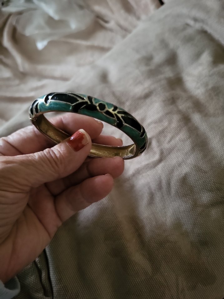 Turkuaz Yılan Desenli Kadın Bileklik - Görsel 4