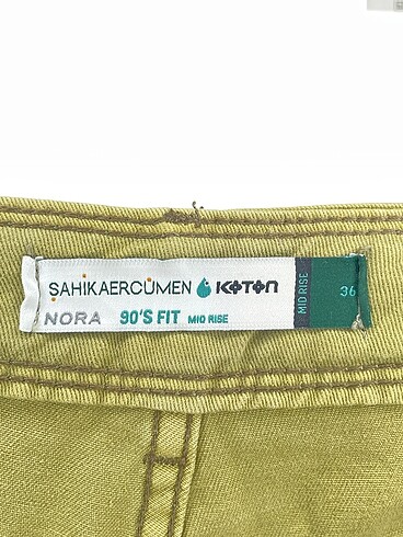 36 Beden yeşil Renk Koton Jean / Kot %70 İndirimli.