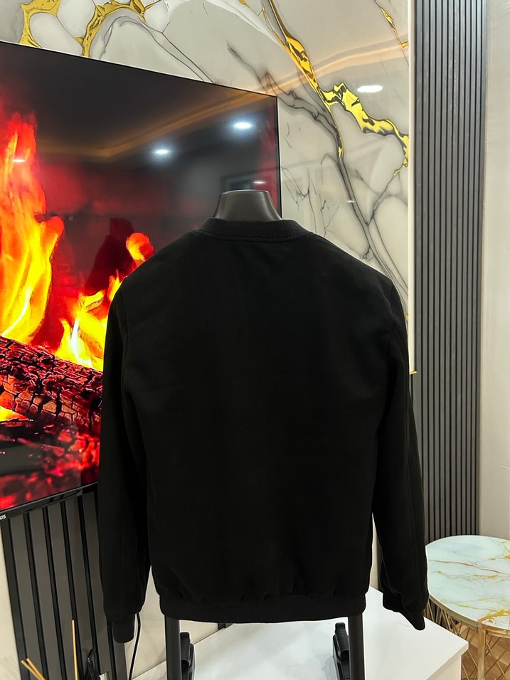 Siyah Fermuarlı Erkek Street Wear - Görsel 3