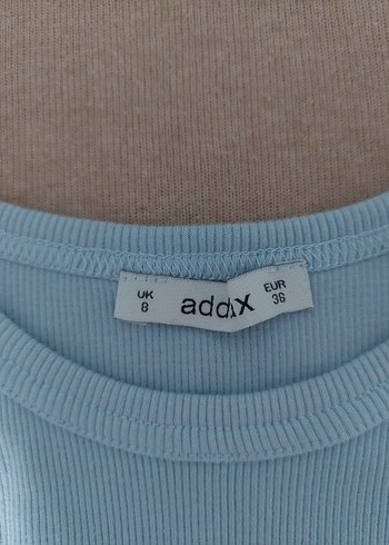 Mavi Kısa Kollu Basic Kadın Tişört - Görsel 2