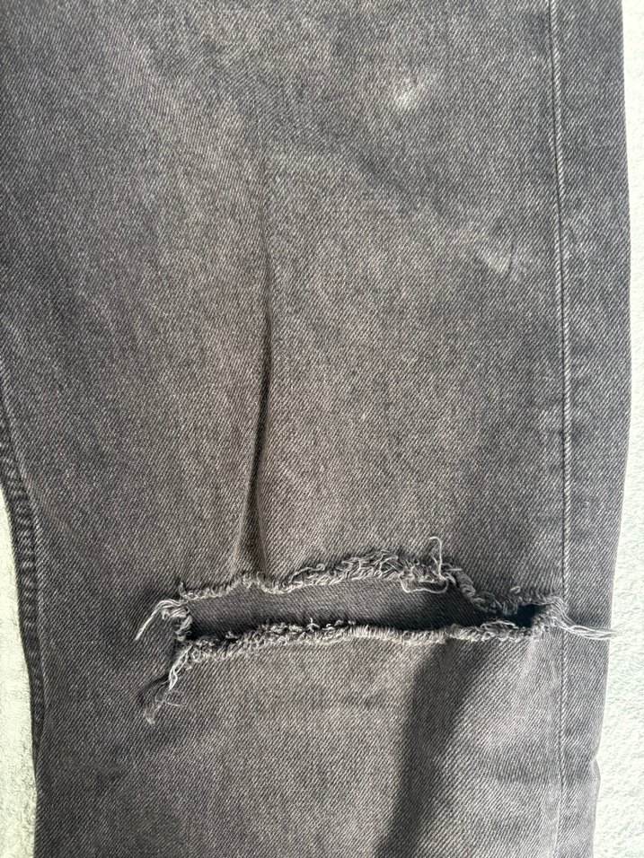 Gri Kadın Bol Kesim Denim Pantolon - Görsel 3