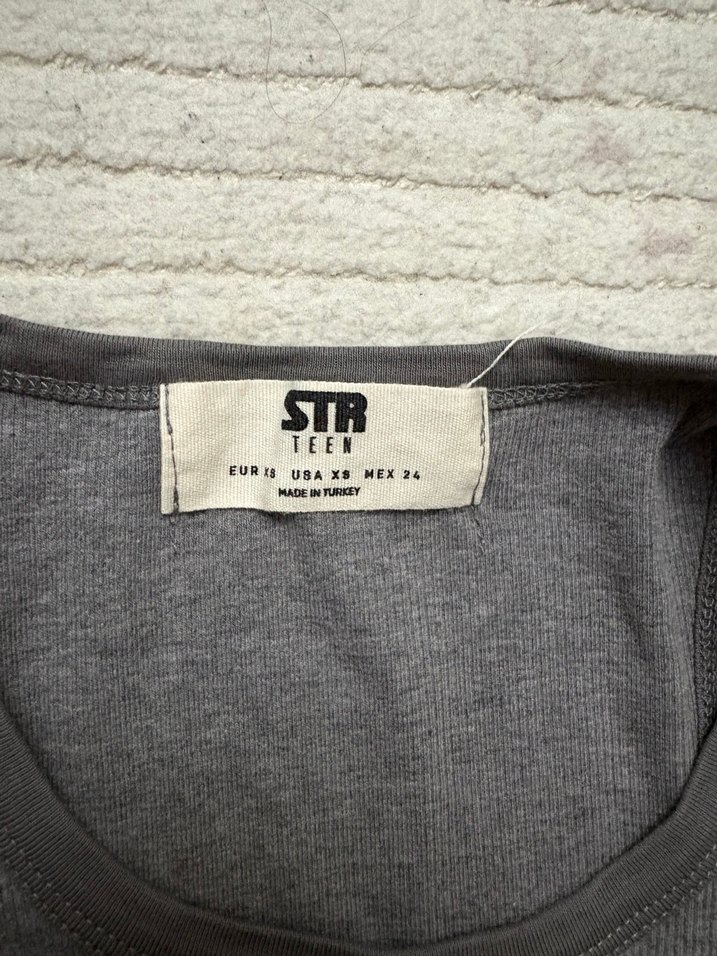 Gri Kadın Atlet Basic Kesim Pamuklu - Görsel 2